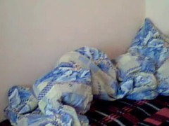 XXX cam clip of dilettante couple having sex in their bed. They have sex in missionary style and one as well as the other participants are working hard to please every other